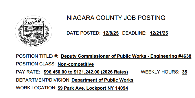 Engineer Job opening.12.15.25